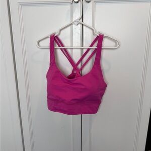 Lululemon Energy Longline Women's Pink Sports Bra